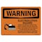 Signmission OSHA Warning Sign, 7" Height, 10" Width, Electrocution Hazard Crane, Landscape, WS-D-L-12590 OS-WS-D-710-L-12590 - alternate 1